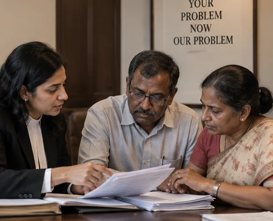 Illustrative consultation with a legal adviser